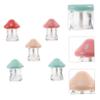5 Empty Mushroom-Shaped Plastic Lip Gloss Tubes for DIY and Travel view 4