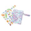 HONITANO 2 Reusable Diaper Storage Bags, Polyester, Lightweight, with Zipper, Random Color view 1
