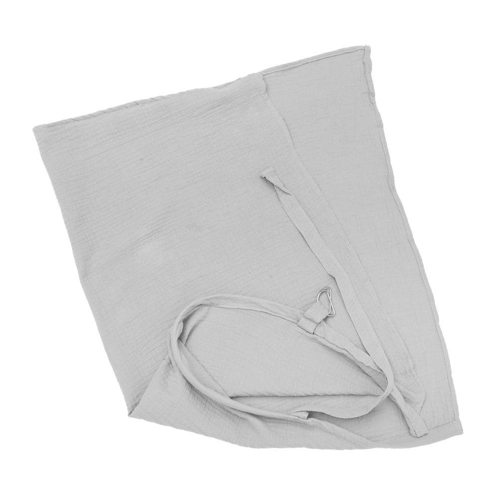 Cotton Nursing Cover for Mothers, Breathable, Gray
