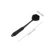 Black Double-Sided Silicone Bath Brush with Long Handle view 2