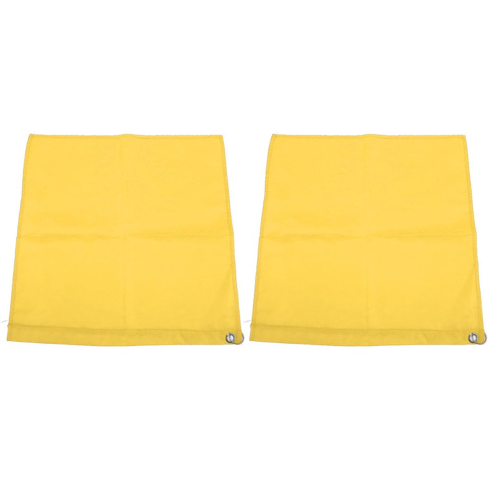 Jwthee 2-Pack Horse Training Flags, Portable Nylon Handheld Equestrian Flags, Yellow