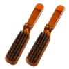 Folding Travel Hair Comb with Bristles, Compact, 2-Pack view 1