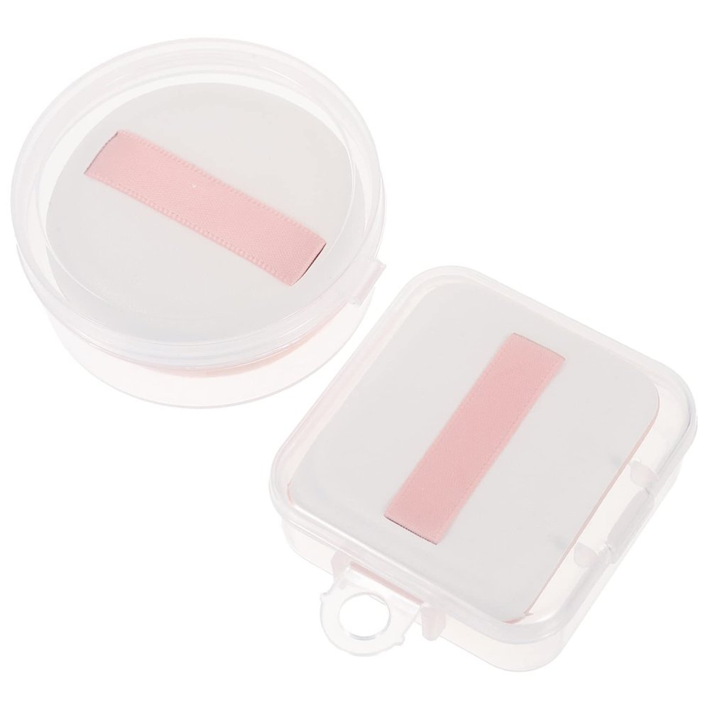 CALLARON Makeup Sponges, 2-Piece Set, Hydrophilic Polyurethane, Reusable, Wet or Dry, with Loop