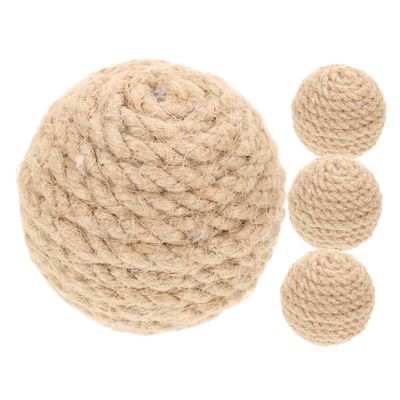 Toyvian 4-Piece Cat Scratching Toys and Balls for Indoor Cats