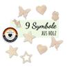 Holzura Wooden Symbol Sets for Nursery Decor, Tonie Shelves and Walls view 1