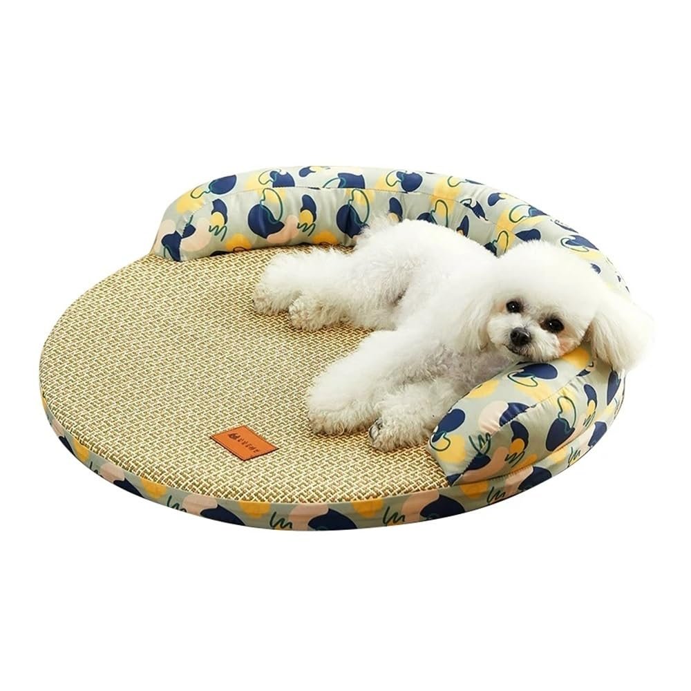 ESMENATZLS Summer Dog Bed for Small and Medium Dogs, Breathable, Cooling, Washable, 60 cm