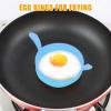 Egg Ring, Fried Egg Ring – Round Egg-Frying Mold, Heat-Resistant Reusable Silicone Pancake Shaper view 2