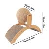 Wooden Cat Scratcher Toy with Sisal Ball view 2