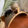 Wooden Cat Scratcher Toy with Sisal Ball view 3