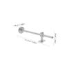 Silver Adjustable Stainless Steel Handrail Bracket for Stairs view 2