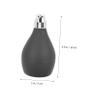 Compact Black Rubber Travel Powder Containers view 2
