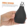 Compact Black Rubber Travel Powder Containers view 3