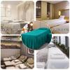 Green, 80 x 190 cm/31.4 x 74.8 in, Reusable Massage Table Cover with Face Hole, Washable Cotton Massage Bed Cover for Beauty Salons and Spas view 3