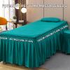 Green, 80 x 190 cm/31.4 x 74.8 in, Reusable Massage Table Cover with Face Hole, Washable Cotton Massage Bed Cover for Beauty Salons and Spas view 4