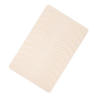 Silicone Practice Skin Sheet for Eyebrow Microblading, Beige, 1 Count