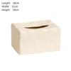 DFHS46JK Square Solid-Color Ceramic Tissue Box Cover for Drawer-Style Tissue Boxes view 3
