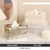 DFHS46JK Square Solid-Color Ceramic Tissue Box Cover for Drawer-Style Tissue Boxes view 4