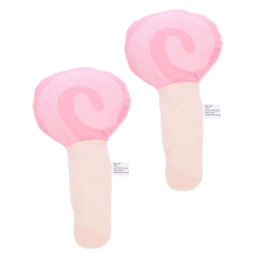 TOYANDONA Plush Lollipop Chew Toy for Dogs