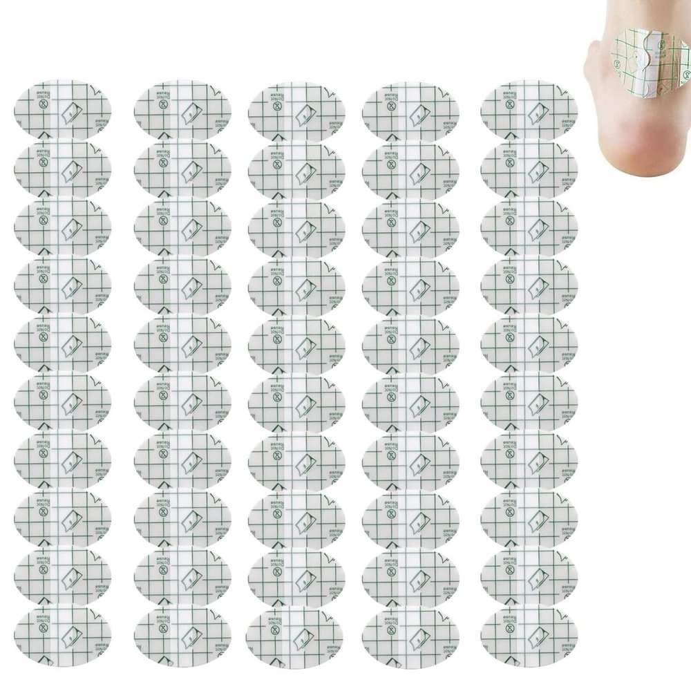 zealburstj Self-Adhesive Invisible Heel Anti-Wear Stickers, Waterproof Transparent Heel Protectors (100)