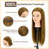 TwoWin 51 cm Training Head, 100% Synthetic Hair view 3