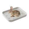 Rabbit Litter Box, Bunny Potty Box | Square Cage view 1