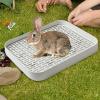 Rabbit Litter Box, Bunny Potty Box | Square Cage view 3