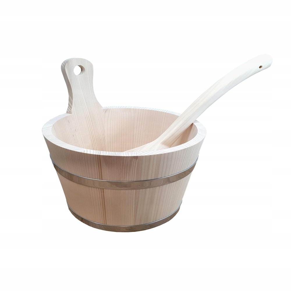 PEEWIT Sauna Bucket Set, 5 L, with Ladle