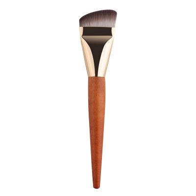 Flat Makeup Brush with Wooden Handle