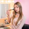 Flat Makeup Brush with Wooden Handle view 2