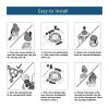 3 SH98 Replacement Shaver Heads Compatible with Philips SP9880, SP9860, SP9861, SP9863, SP9820 view 3