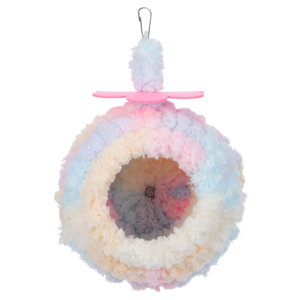 ibasenice Plastic Parrot Bed with Synthetic Fiber, Reusable and Easy to Clean