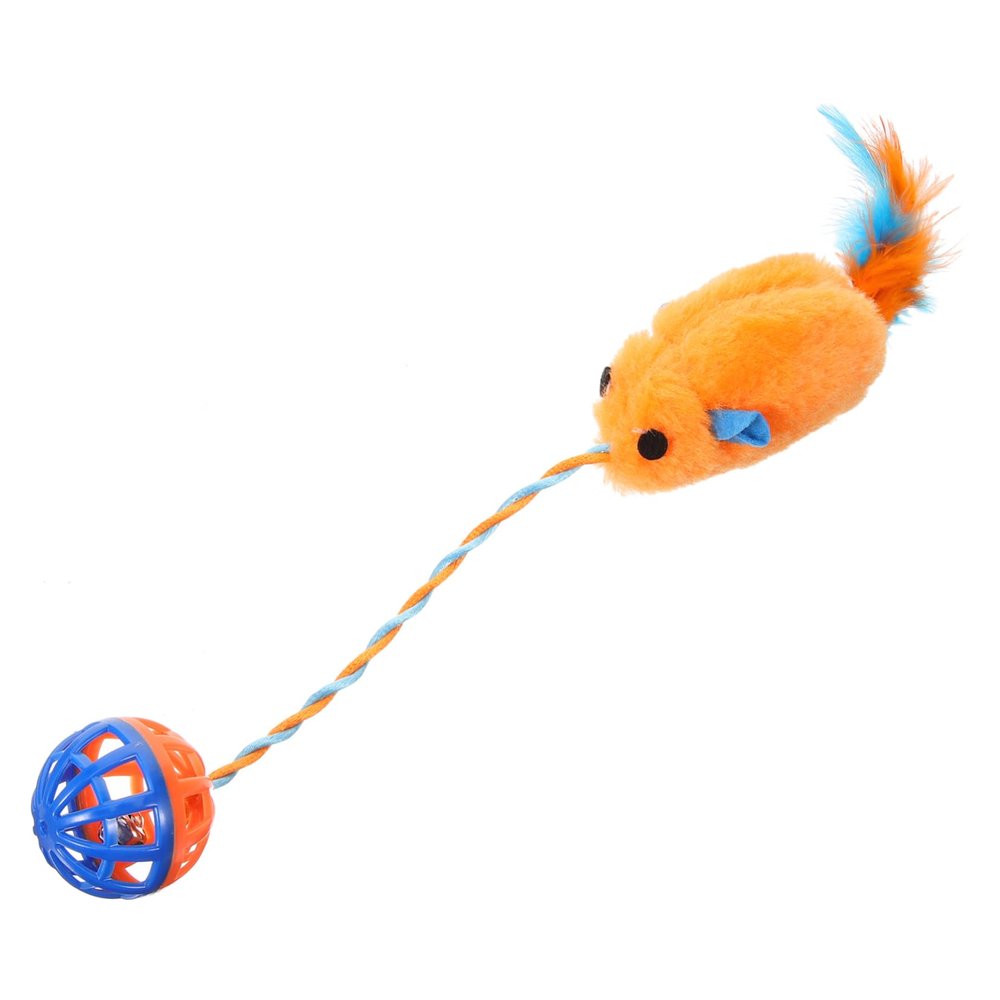 UPKOCH Interactive Toy Mouse with Bell for Indoor Kittens