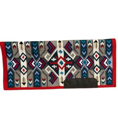 EQUIEMPRESS Western Ranch Saddle Pad, New Zealand Wool Top Wool Pad Sensor Flex (Adjustable), A-811 (34" x 38")