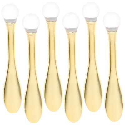 6-Piece Gold Acrylic PMMA Eye Massage Spoon Set