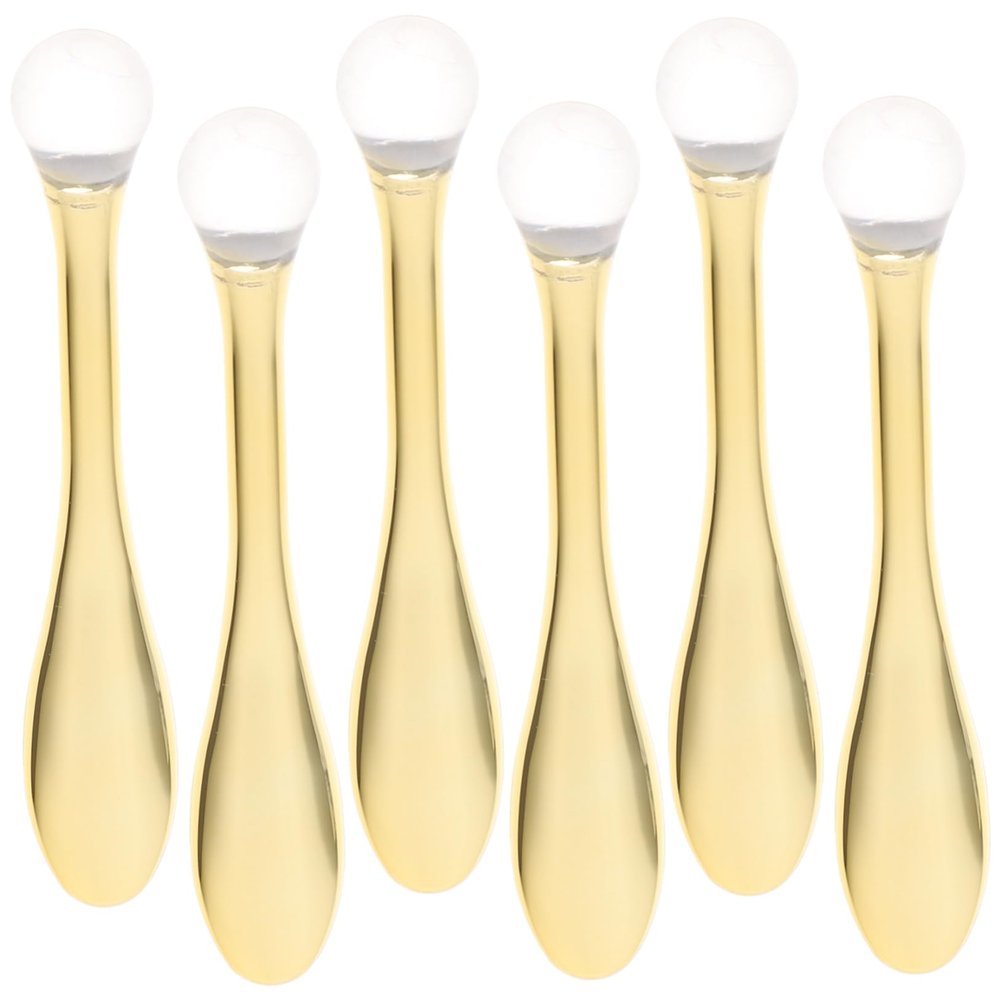 6-Piece Gold Acrylic PMMA Eye Massage Spoon Set