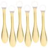6-Piece Gold Acrylic PMMA Eye Massage Spoon Set view 1