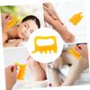 WRITWAA 3-Piece Portable Foot Massage Tools, Beeswax Back Massage Tool, Yellow view 2