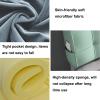QINGYAN Padded Wall Panel Headboard Cushion, Removable Zippered Backrest, 10 cm Thick, Blue, 180 x 60 x 10 cm view 4