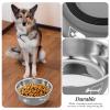 VANZACK Printed Stainless Steel Dog Bowl with Bite-Resistant Material, Non-Slip Base, and Modern Indoor Design view 4