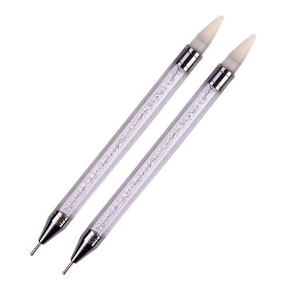 HEXHUASR 2-Piece Double-Ended Nail Art Dotting Pen Set