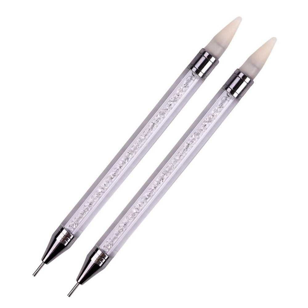HEXHUASR 2-Piece Double-Ended Nail Art Dotting Pen Set