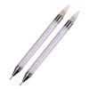 HEXHUASR 2-Piece Double-Ended Nail Art Dotting Pen Set view 1