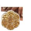 HEXHUASR 3,100-Piece Silver Half-Round Flatback Rhinestone Set, 2/3/4/5/6/8/10 mm view 3