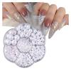 HEXHUASR 3,100-Piece Silver Half-Round Flatback Rhinestone Set, 2/3/4/5/6/8/10 mm view 4