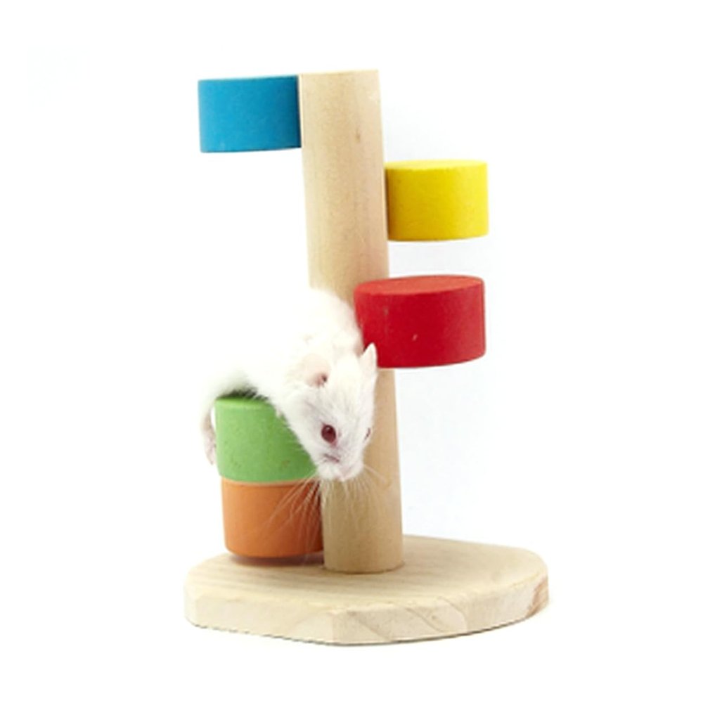 Abaodam Wooden Hamster Ladder Toy