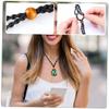 SHERCHPRY Large-Grained Irregular Natural Yoga Stones with Hand-Woven Wooden Stone Cage Holder view 2