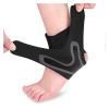 LYHYDMA Adjustable Compression Ankle Brace, 1-Piece, Gray, Left, XL view 1