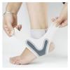 LYHYDMA Adjustable Compression Ankle Brace, 1-Piece, Gray, Left, XL view 4