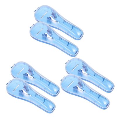 WRITWAA 3 Sets Razor Storage Boxes for Men, Blue Travel Cases for Hand Razors, 2 Pieces × 3