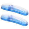 WRITWAA 3 Sets Razor Storage Boxes for Men, Blue Travel Cases for Hand Razors, 2 Pieces × 3 view 4